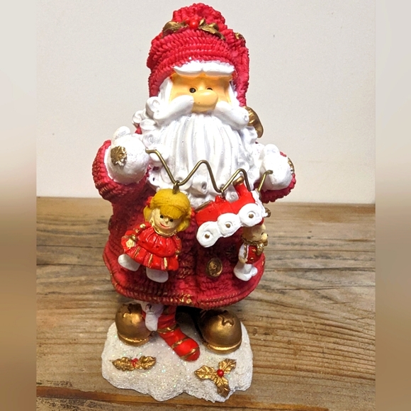 Resin Bobble Body Santa holding Children's Toys - Picture 1 of 7